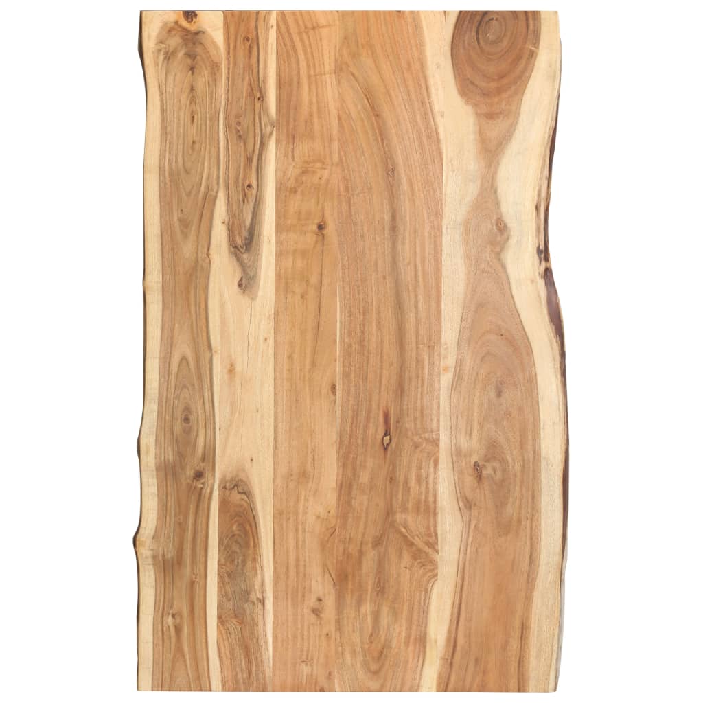 vidaXL Tampo de mesa 100x(50-60)x3,8 cm madeira de acácia maciça