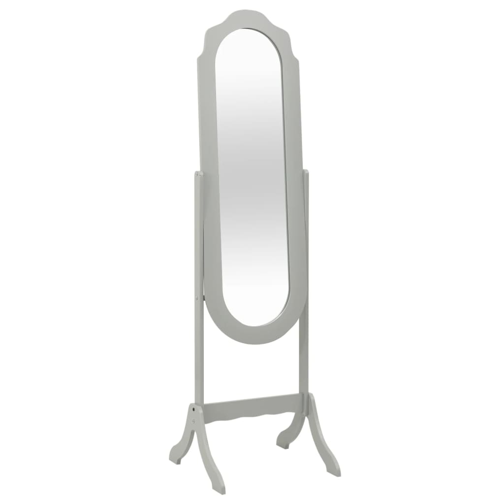 vidaXL Espelho de pé 46x48x164 cm cinzento
