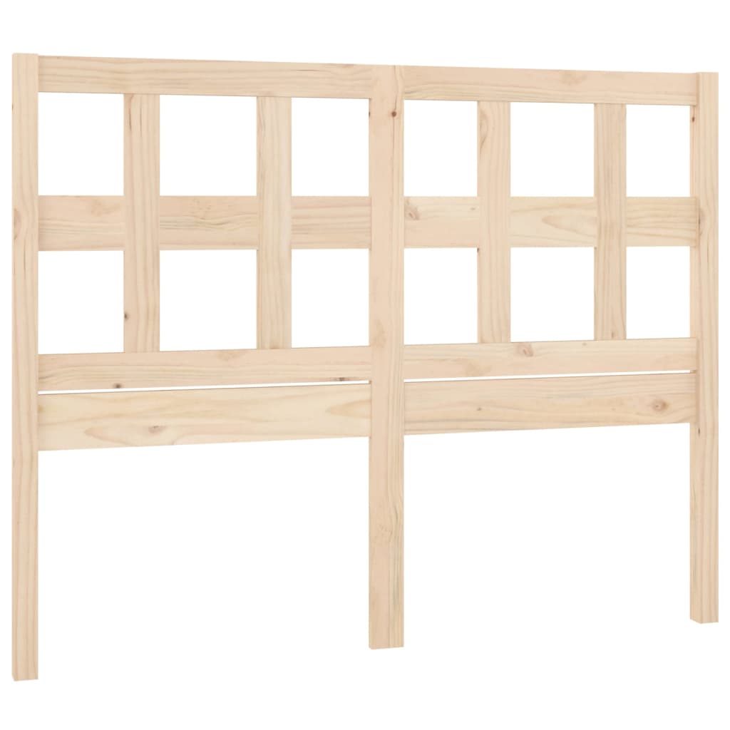 vidaXL Cabeceira de cama 125,5x4x100 cm madeira de pinho maciça