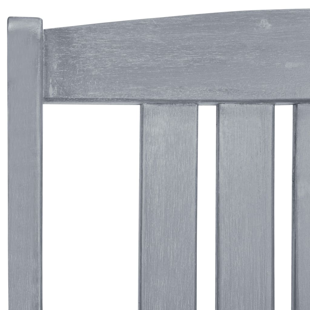 vidaXL Cadeiras de jardim 8 pcs madeira de acácia maciça cinzento