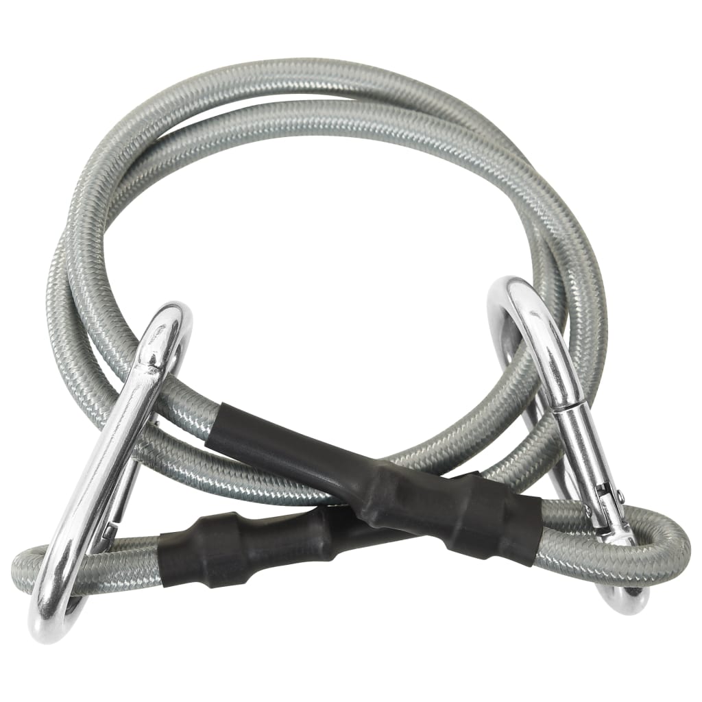 310252 vidaXL Ropes with Carabiner 4 pcs Rubber