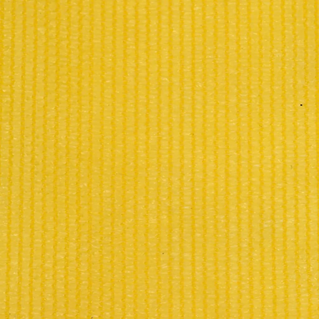 vidaXL Estore de rolo para exterior PEAD 100x140 cm amarelo