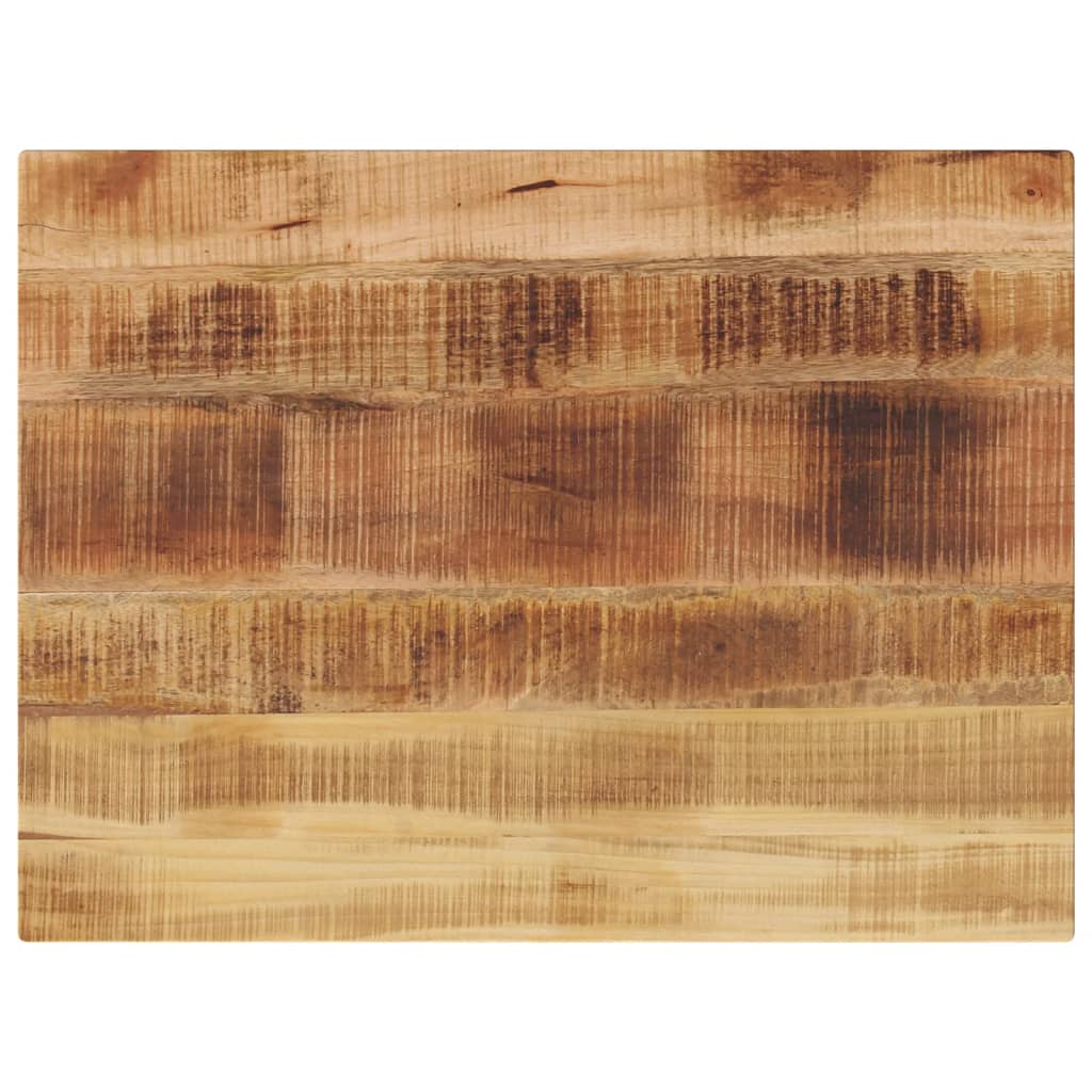 vidaXL Tampo de mesa retangular 80x60x2,5 cm mangueira áspera maciça