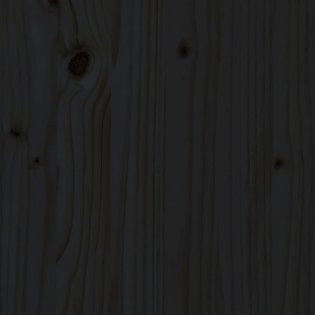vidaXL Estrutura de cama 100x200 cm pinho maciço preto