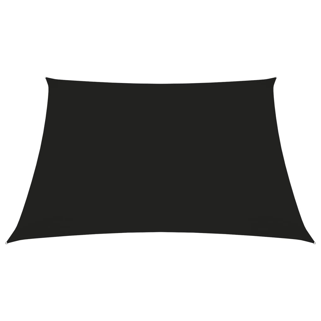 vidaXL Para-sol estilo vela tecido oxford quadrado 3x3 m preto