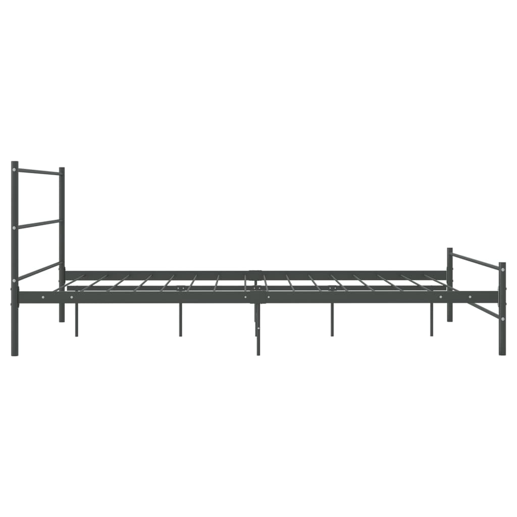 vidaXL Estrutura de cama 140x200 cm metal cinzento