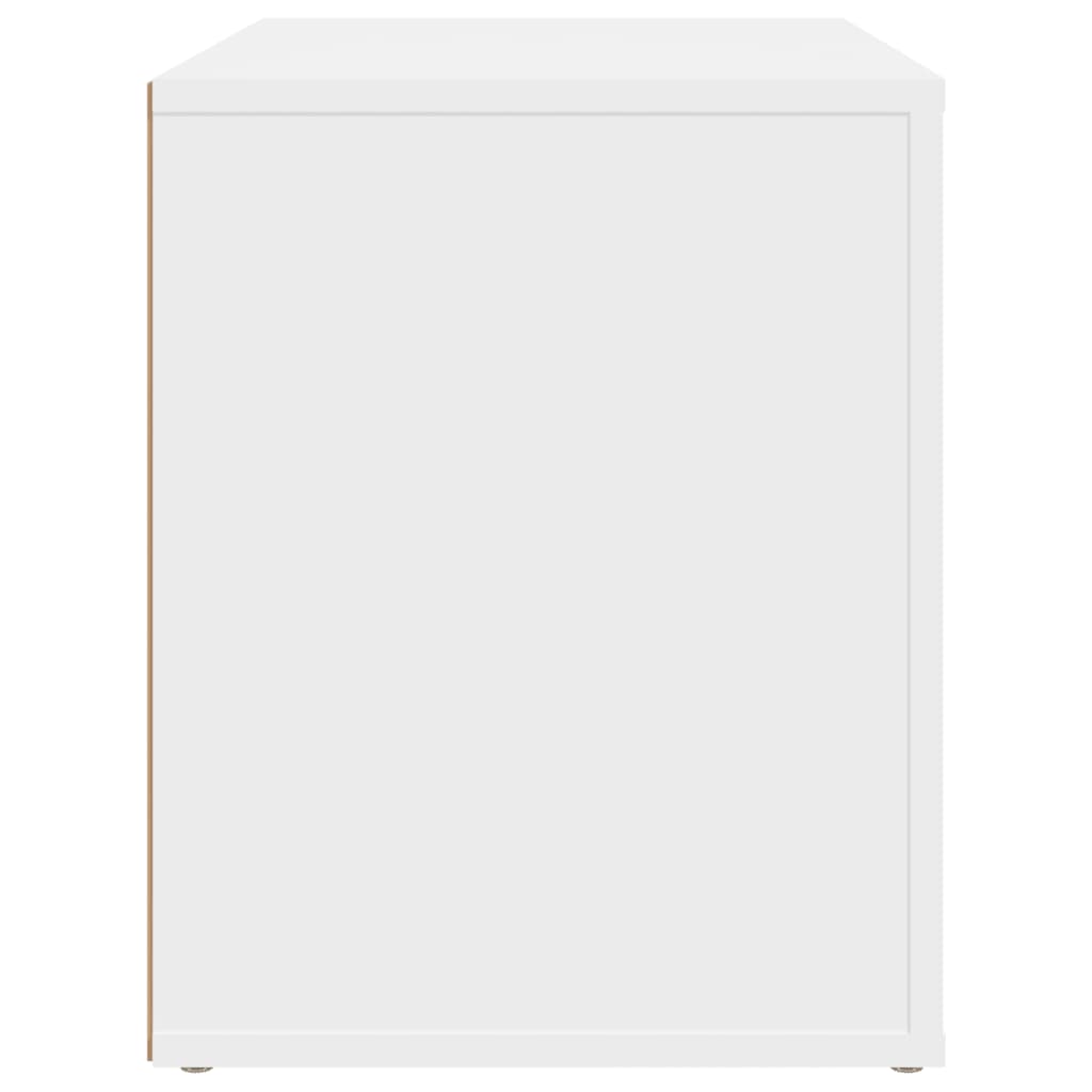 vidaXL Mesa de cabeceira 60x36x45 cm derivados de madeira branco