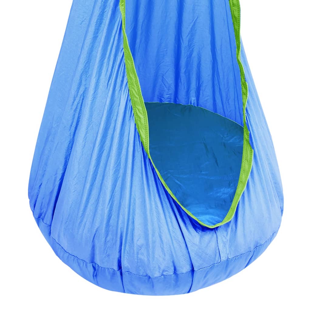 vidaXL Rede/baloiço para crianças suspenso 80 kg azul