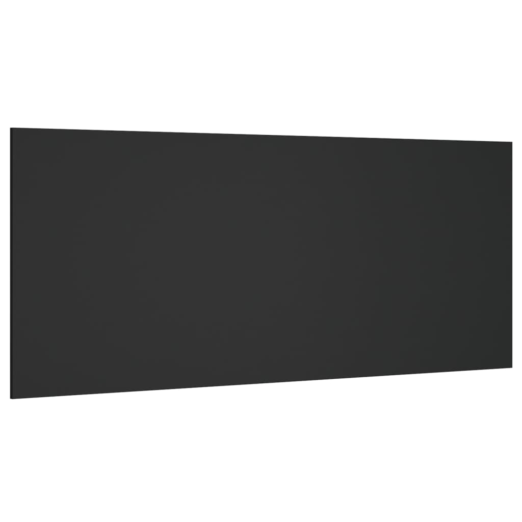 vidaXL Cabeceira de cama 200x1,5x80 cm derivados de madeira preto