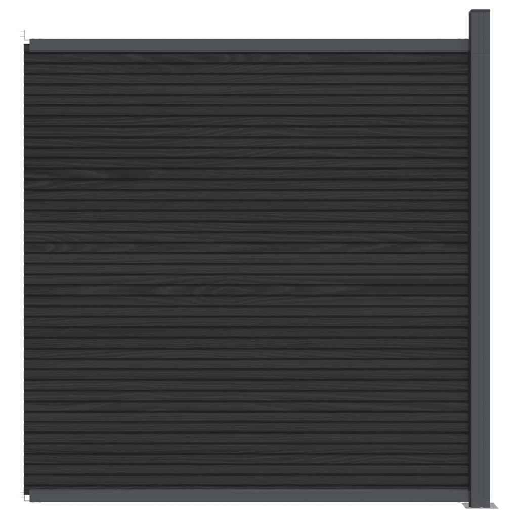 vidaXL Painel de vedação WPC 173x186 cm cinza