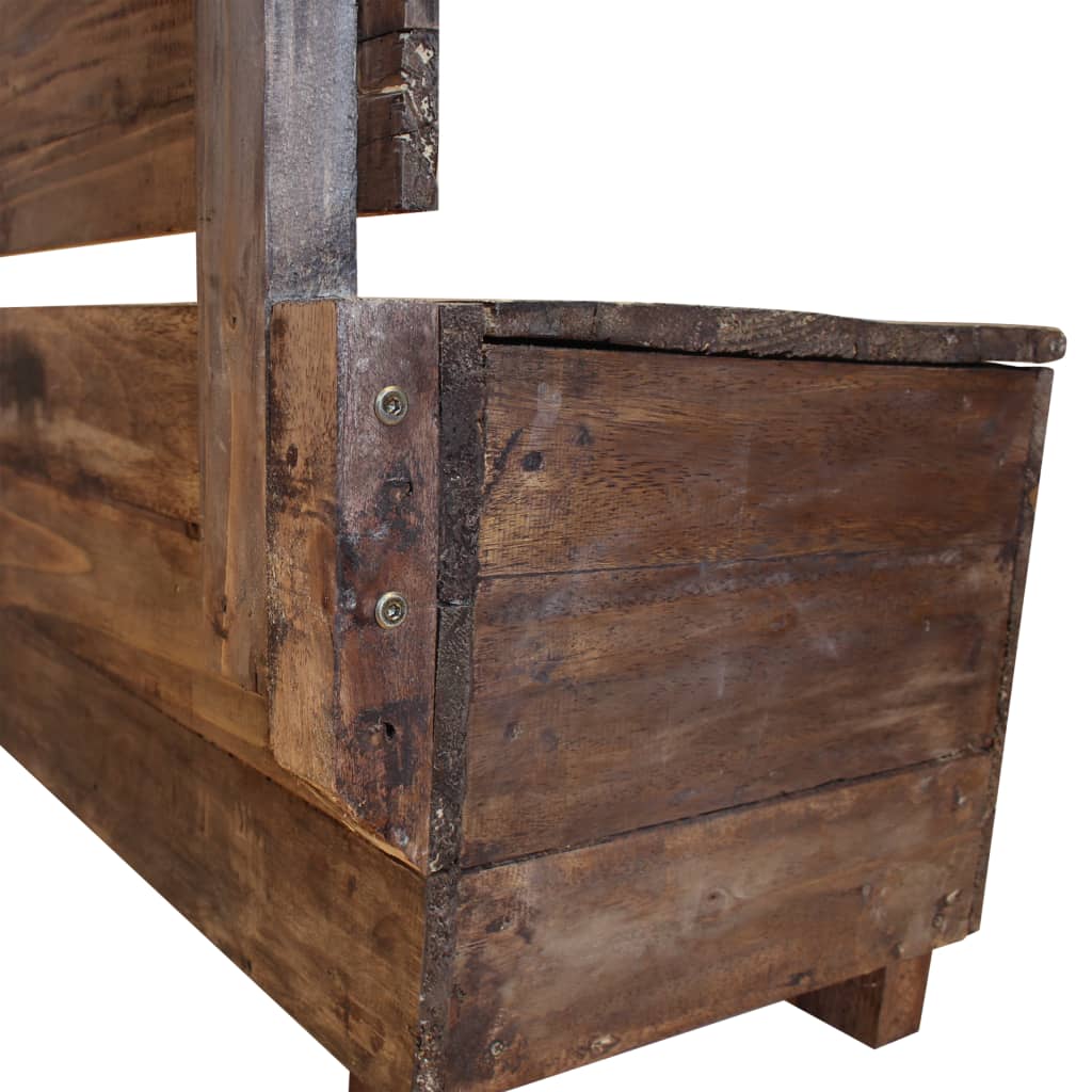 vidaXL Banco em madeira reciclada maciça 86x40x60 cm