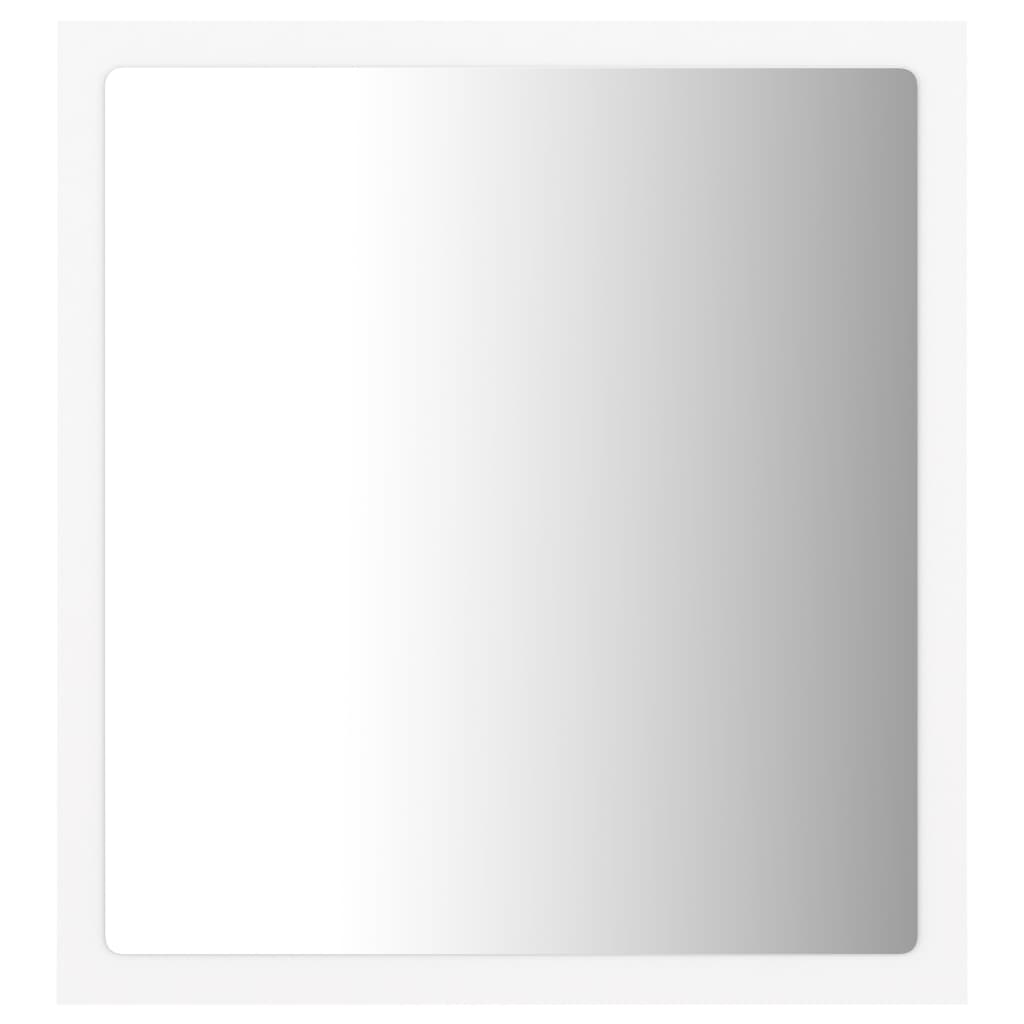 vidaXL Espelho de casa de banho com LED 40x8,5x37 cm acrílico branco
