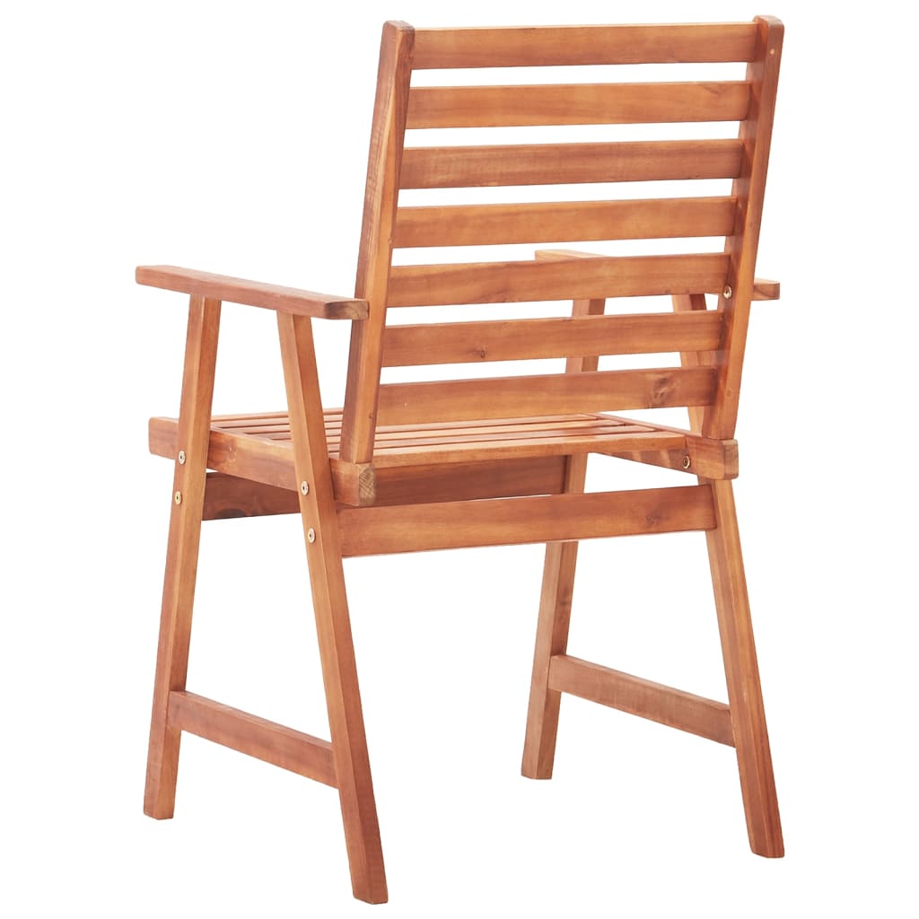 vidaXL Cadeiras de jantar para jardim 8 pcs madeira de acácia maciça