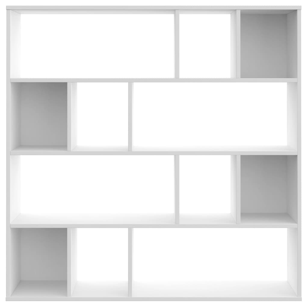 vidaXL Divisória/estante 110x24x110 cm contraplacado branco