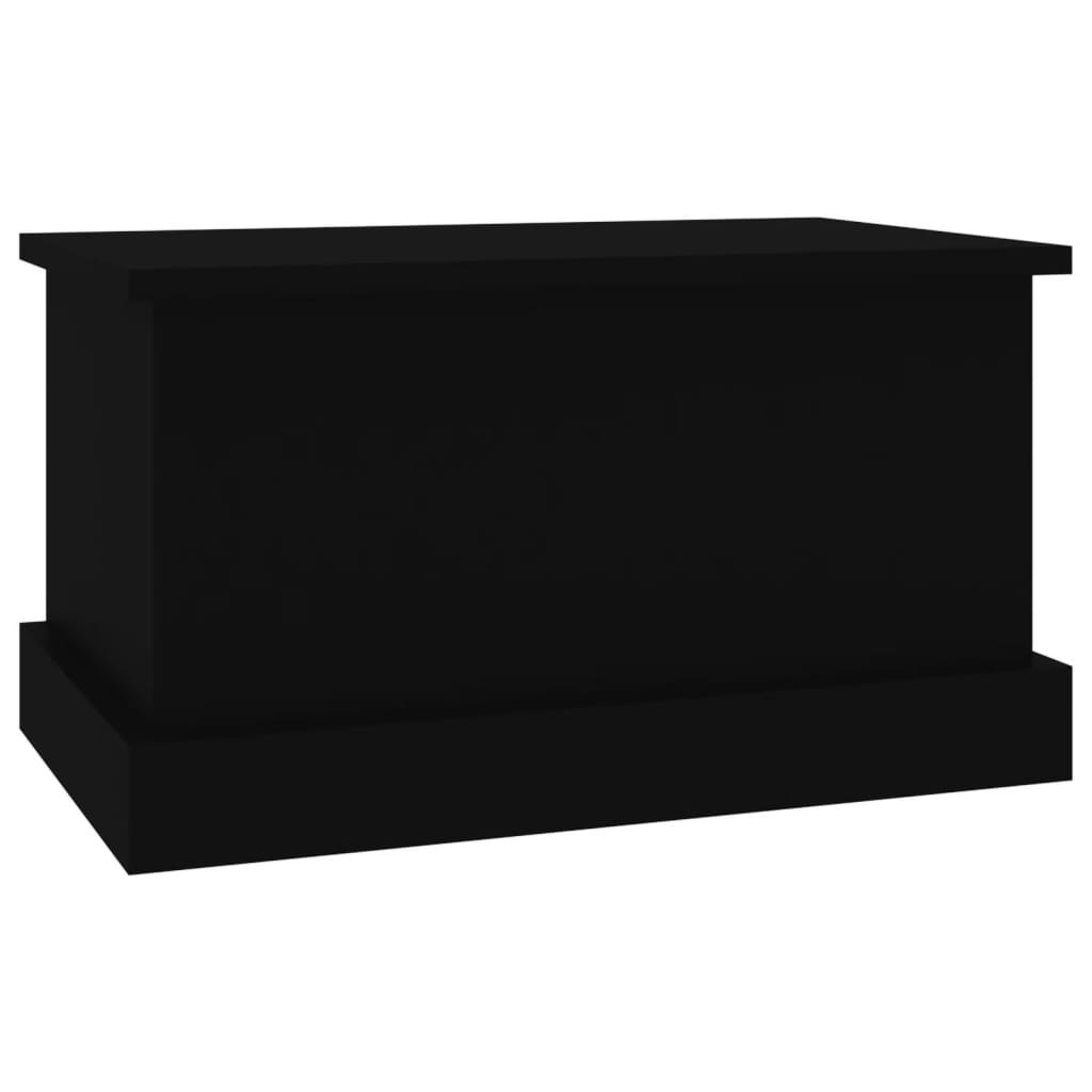 vidaXL Caixa de arrumação 50x30x28 cm derivados de madeira preto