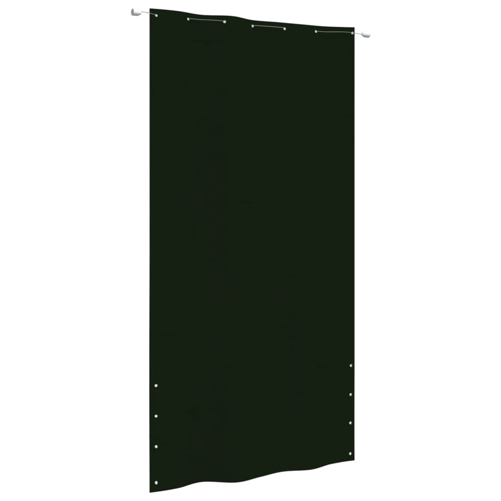 vidaXL Tela de varanda 140x240 cm tecido oxford verde-escuro