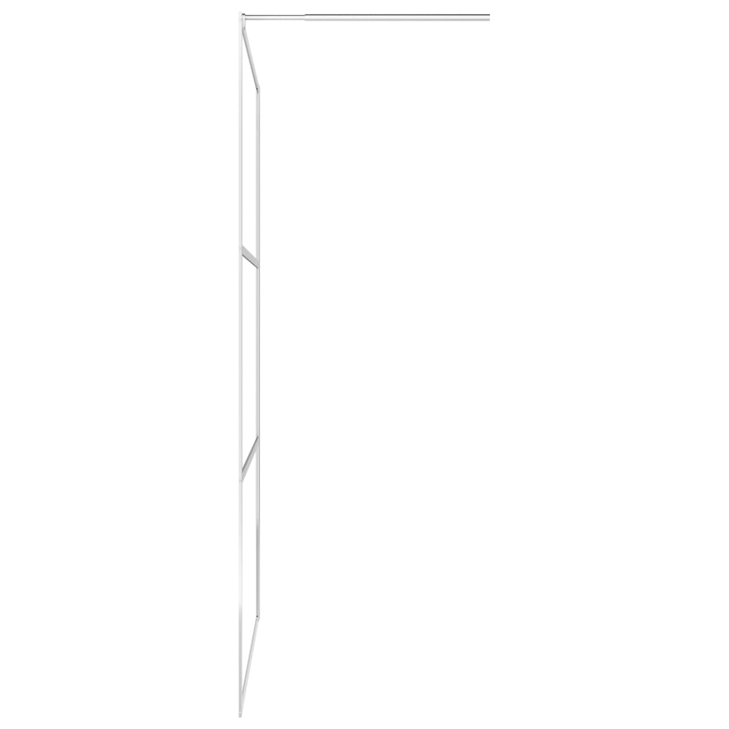 vidaXL Divisória de chuveiro 115x195 cm vidro transparente ESG