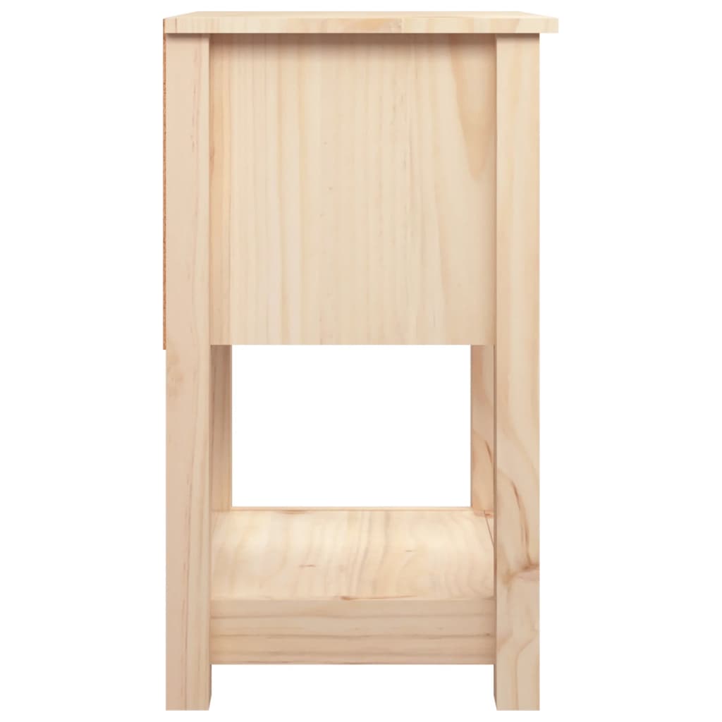 vidaXL Mesa de cabeceira 40x35x61,5 cm madeira de pinho maciça