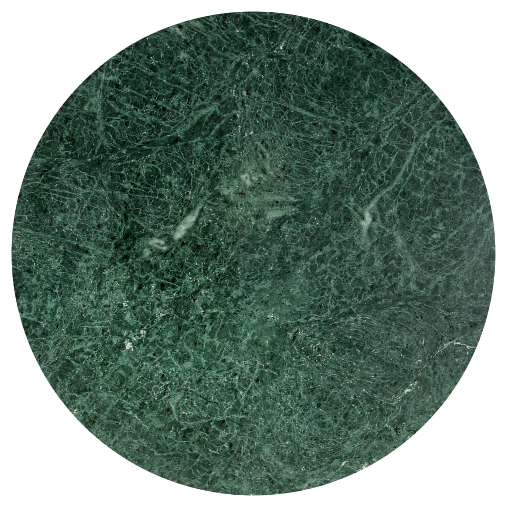 vidaXL Mesa de centro 60x60x35cm pedra genuína textura mármore verde