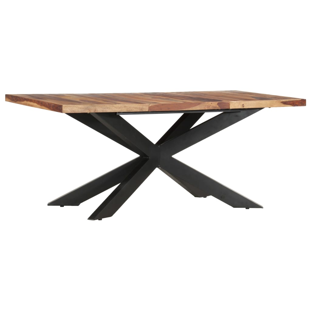 vidaXL Mesa de jantar 180x90x76 cm madeira de sheesham maciça