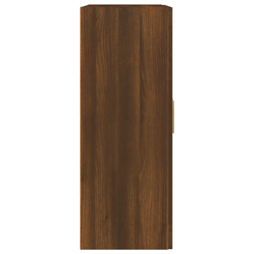 vidaXL Armário parede 69,5x32,5x90 cm deriv. madeira carvalho castanho