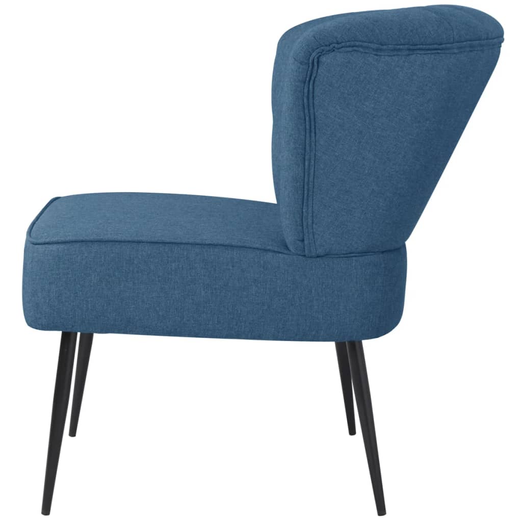 vidaXL Cadeira de cocktail tecido azul