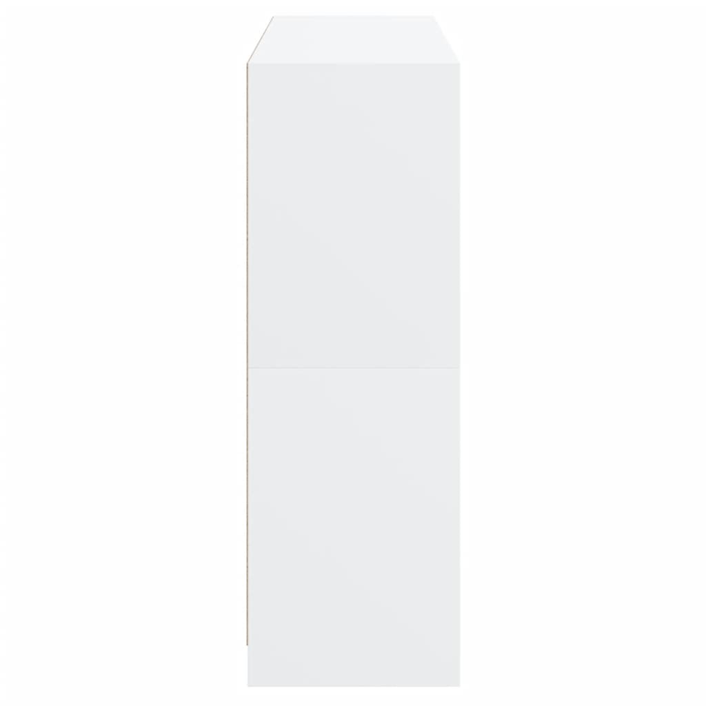 vidaXL Estante c/ portas 136x37x109 cm derivados madeira branco