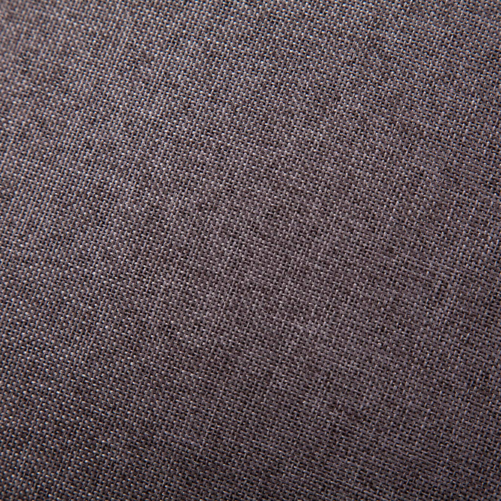 vidaXL Poltrona em forma de cubo tecido cinzento-acastanhado