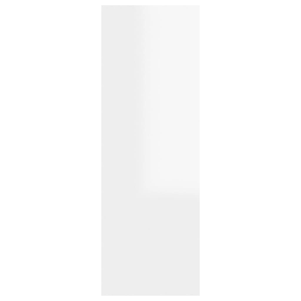 vidaXL Móvel de TV 30,5x30x90 cm contraplacado branco brilhante