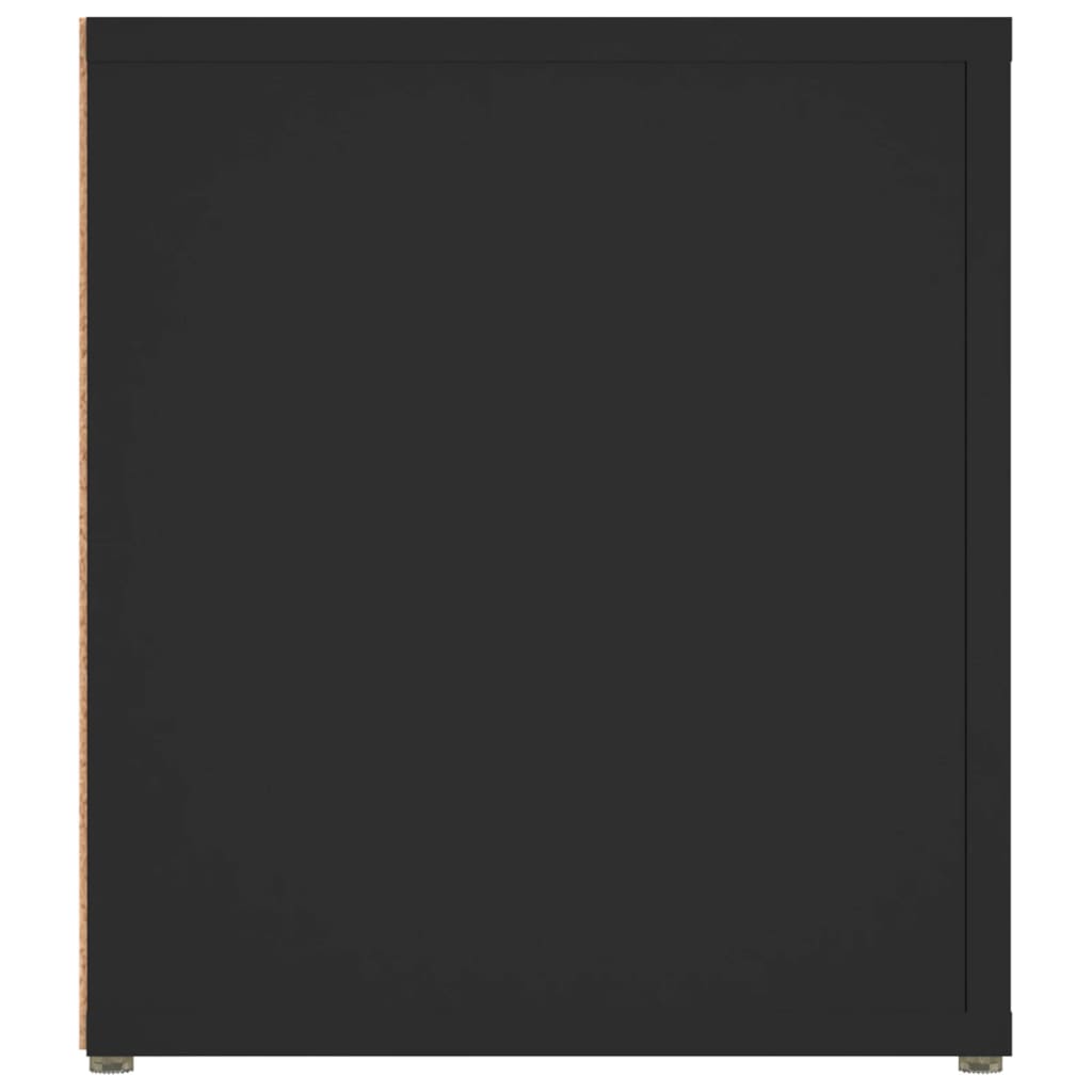 vidaXL Móvel de TV 80x31,5x36 cm derivados de madeira preto