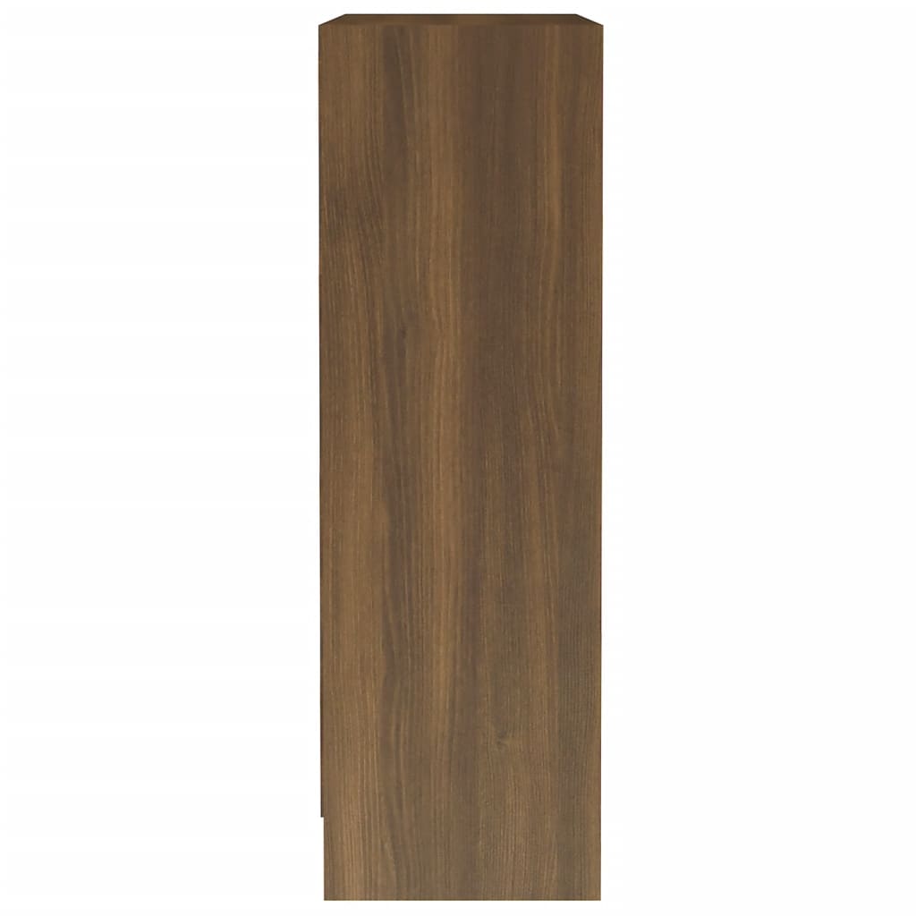 vidaXL Estante 60x24x76 cm derivados de madeira carvalho castanho