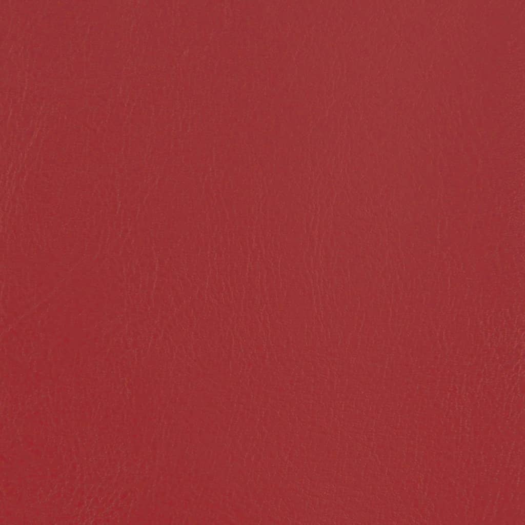 vidaXL Poltrona couro artificial vermelho-tinto