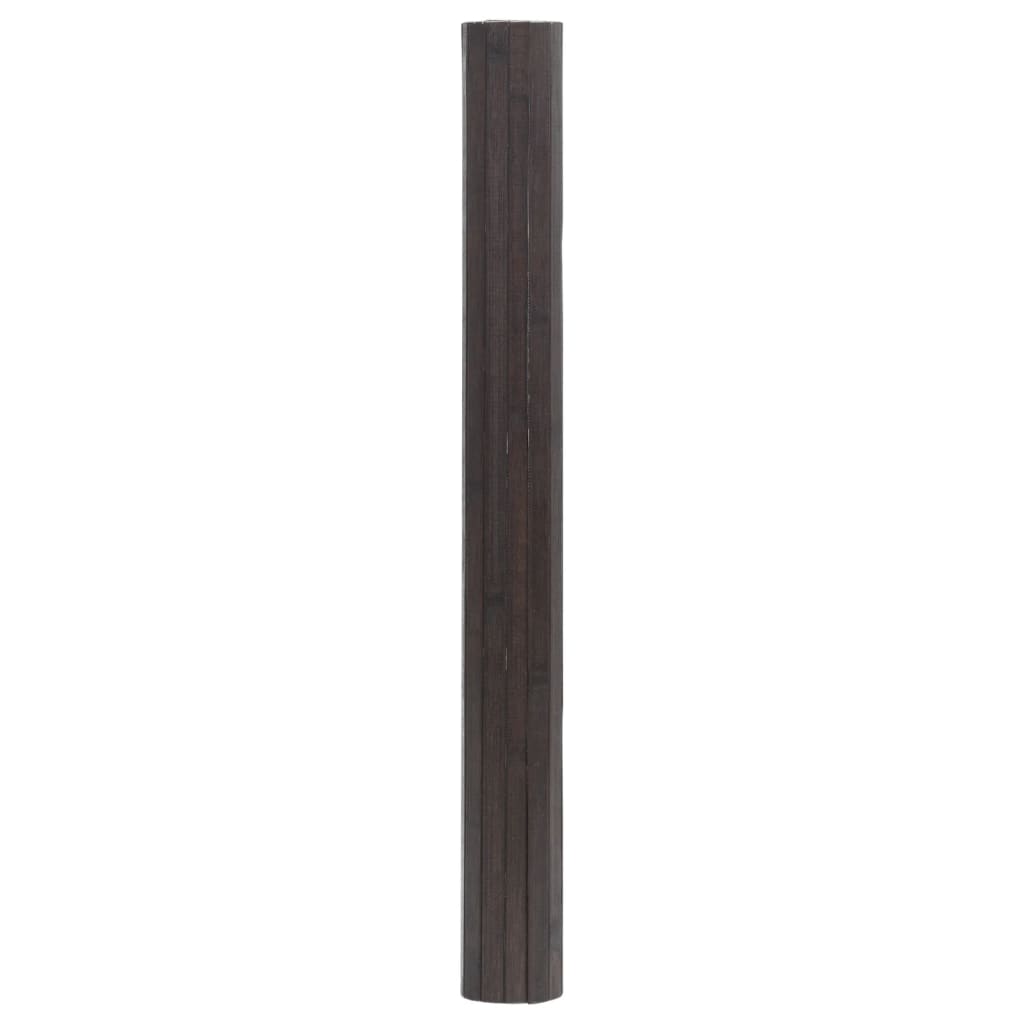 vidaXL Tapete retangular 70x200 cm bambu castanho-escuro