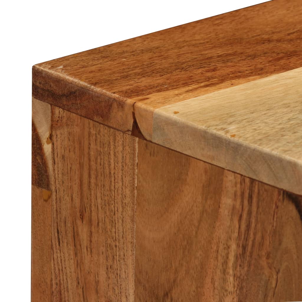 vidaXL Aparador em madeira de acácia maciça 60x35x76 cm castanho