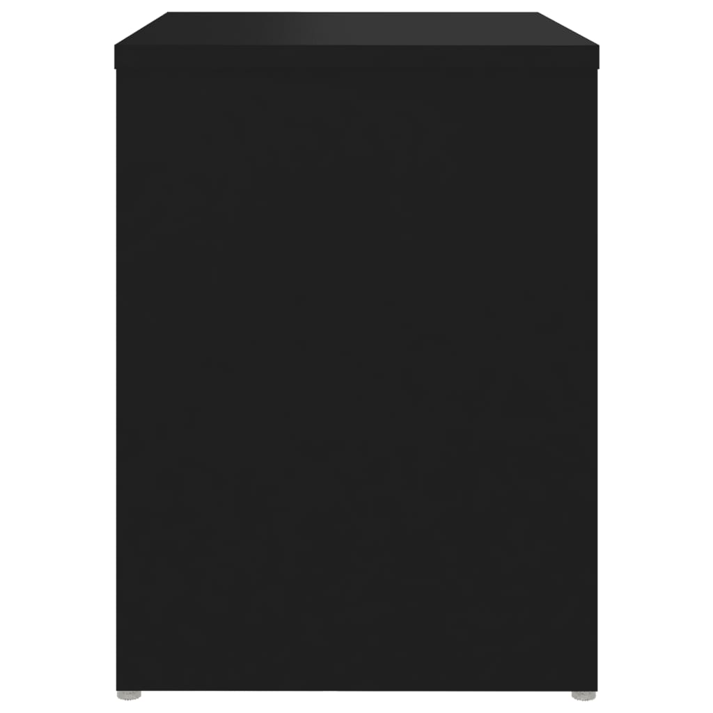 vidaXL Mesa de cabeceira 40x30x40 cm contraplacado preto