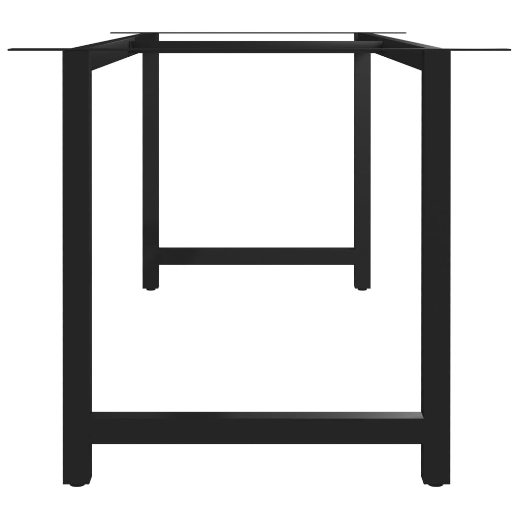 vidaXL Pernas para mesa de jantar estrutura em H 180x80x72 cm