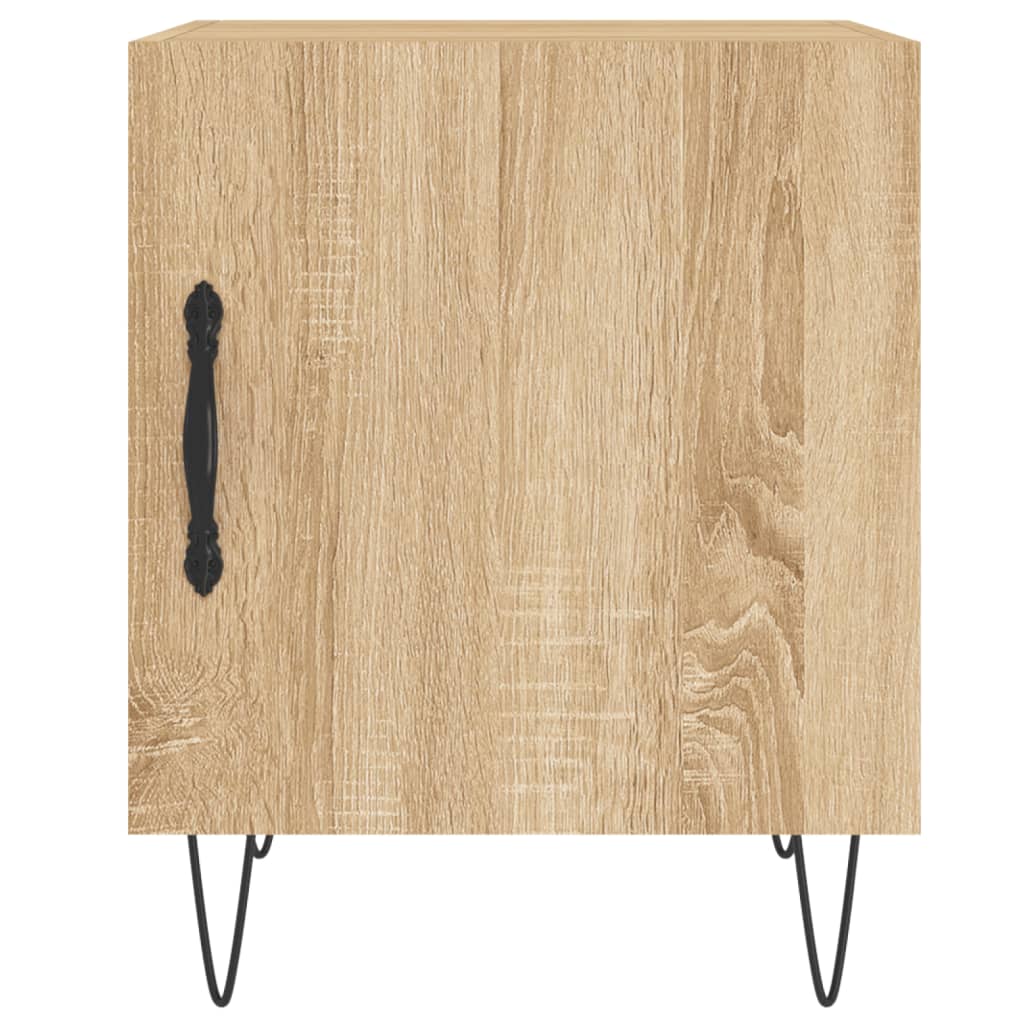 vidaXL Mesa cabeceira 40x40x50 cm derivados de madeira carvalho sonoma