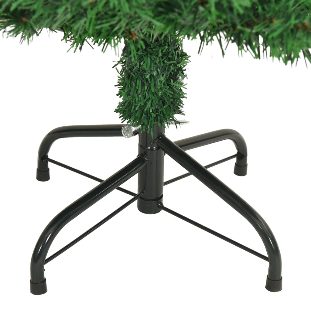 vidaXL Árvore de Natal artificial com ramos grossos 120 cm PVC verde