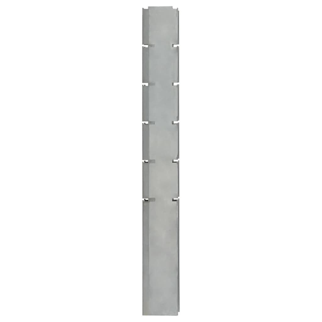 vidaXL Poste de vedação gabião 160 cm aço galvanizado prateado