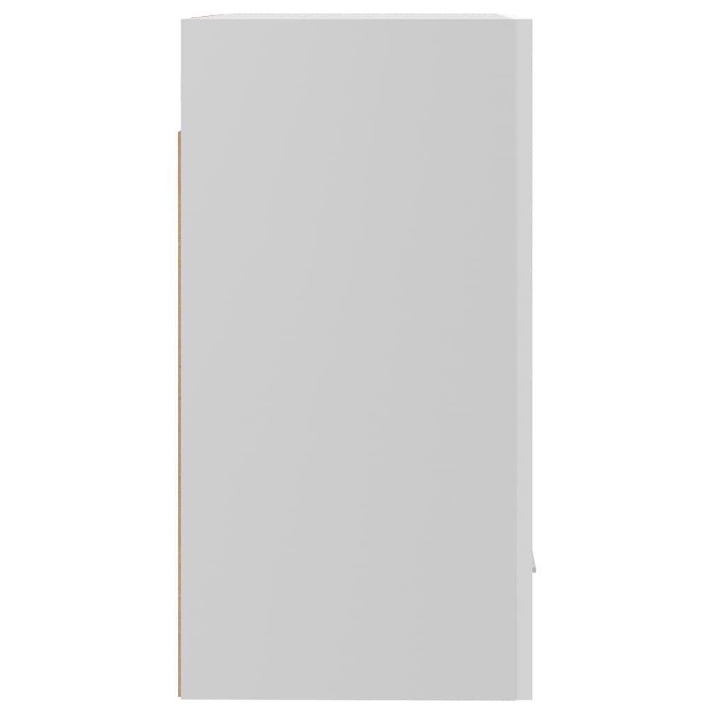 vidaXL Armário de parede 50x31x60 cm contraplacado branco brilhante