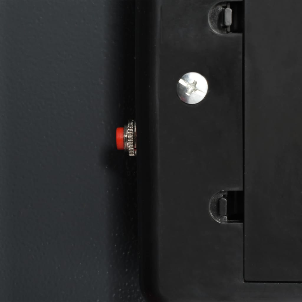 vidaXL Cofre digital com porta dupla 35x31x80 cm cinzento escuro