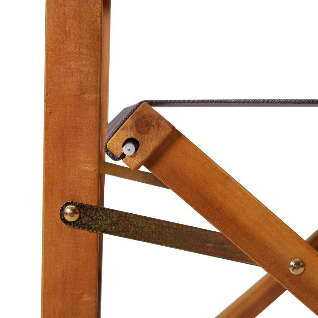 vidaXL Cadeiras de realizador 2 pcs madeira de acácia maciça