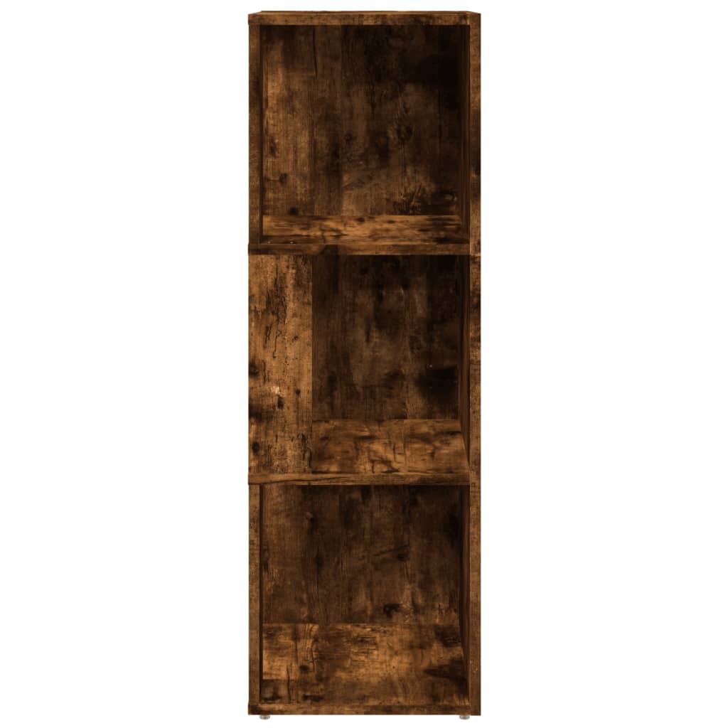 vidaXL Armário de canto 33x33x100 cm derivados madeira carvalho fumado
