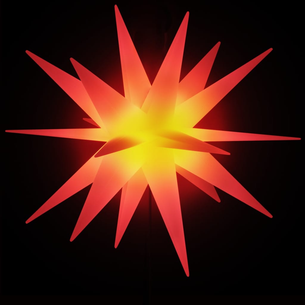 vidaXL Luz de Natal com estaca LED dobrável 57 cm vermelho