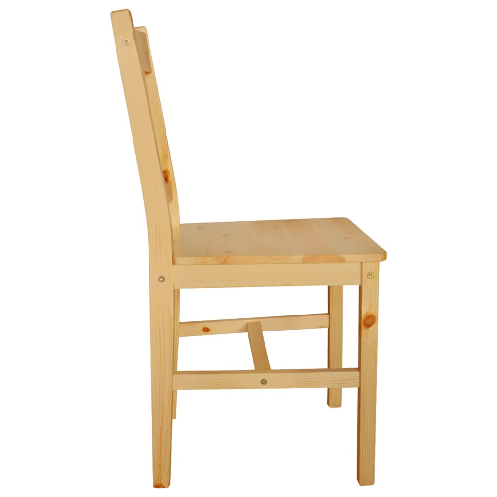 vidaXL Cadeiras de jantar 2 pcs madeira de pinho
