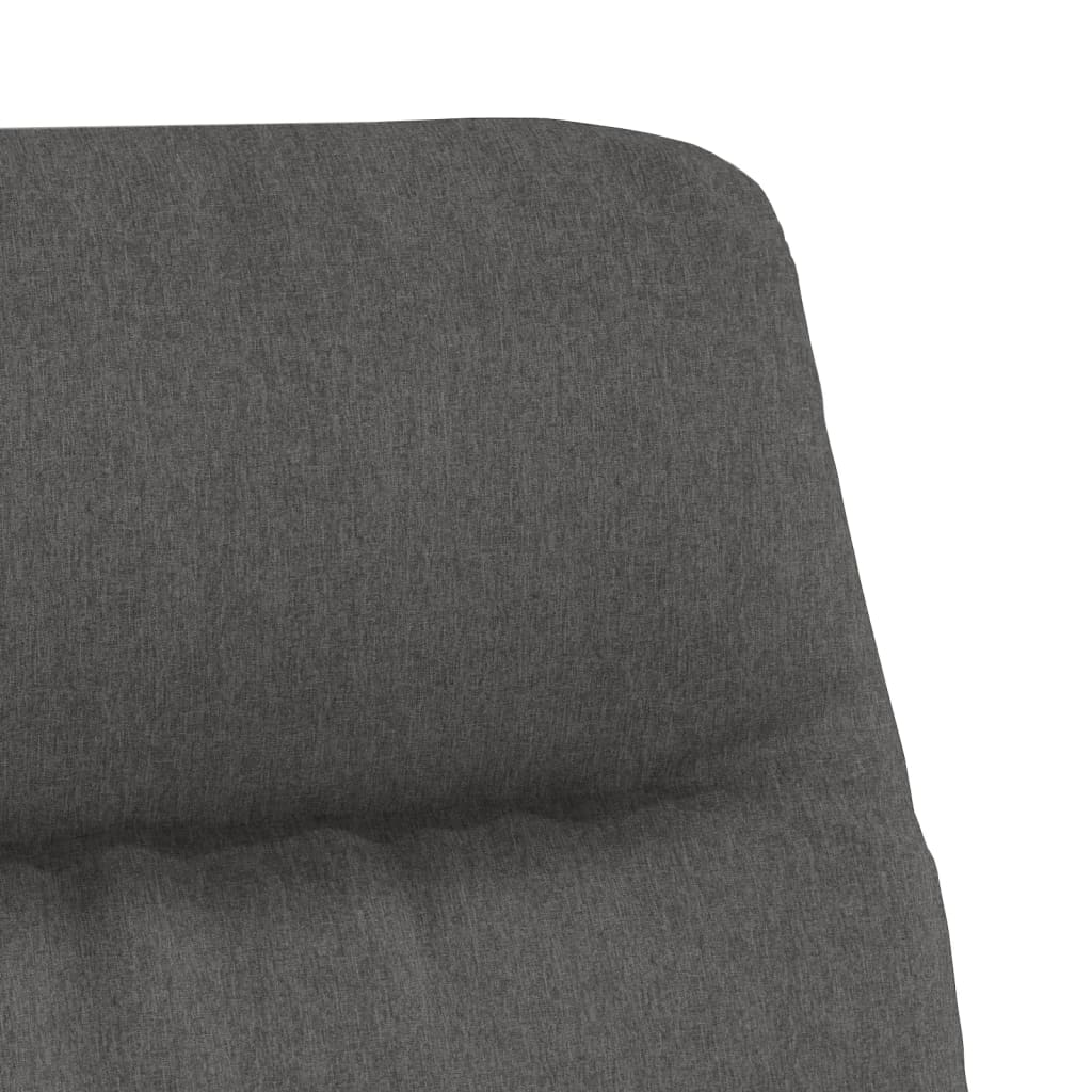 vidaXL Cadeira de descanso tecido cinzento-escuro