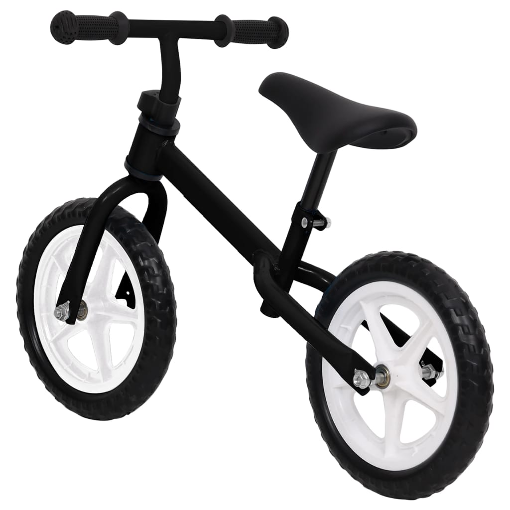 vidaXL Bicicleta de equilíbrio com rodas de 11" preto