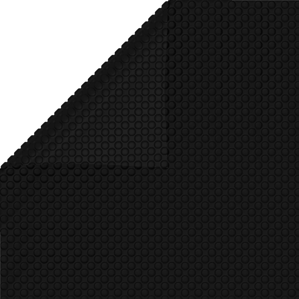 vidaXL Película Negra Rectangular de Polietileno Flotante de Piscina 8x5 m