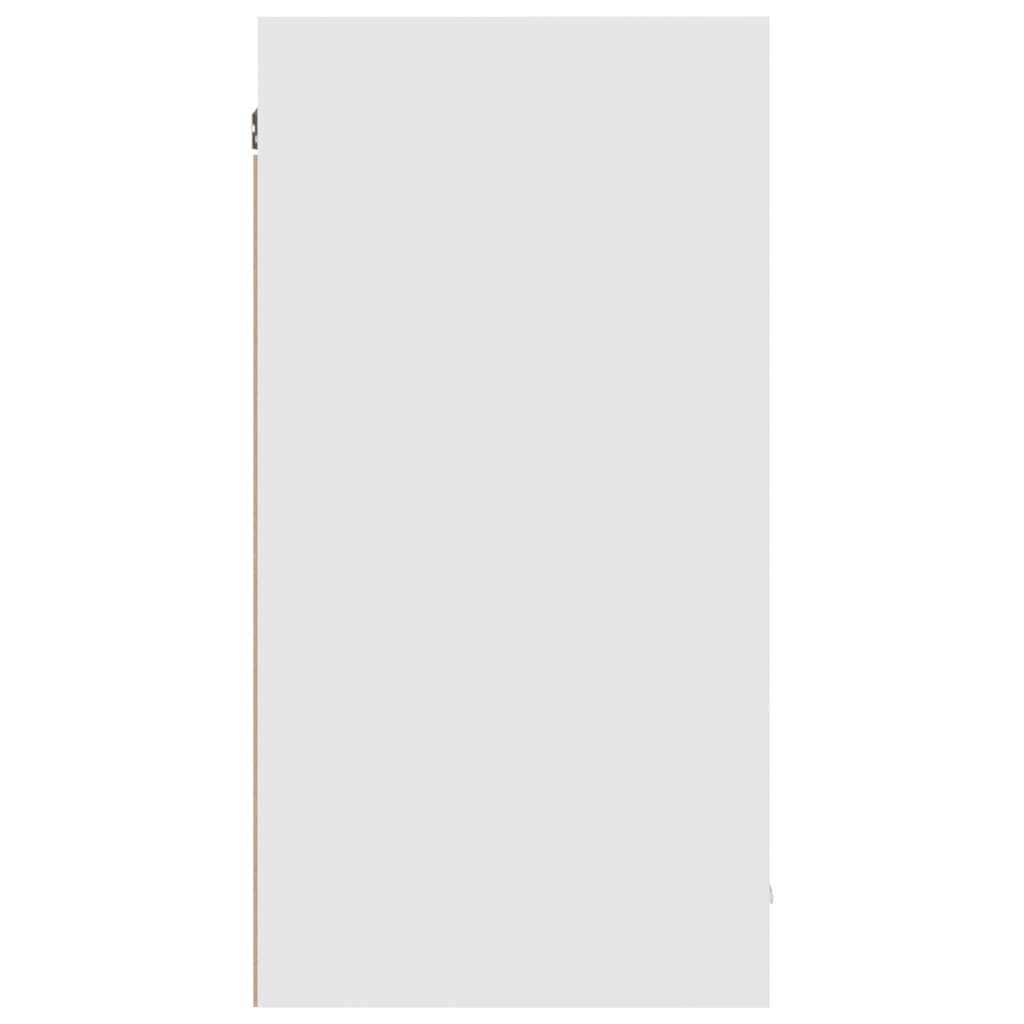 vidaXL Armário de parede 80x31x60 cm contraplacado branco brilhante