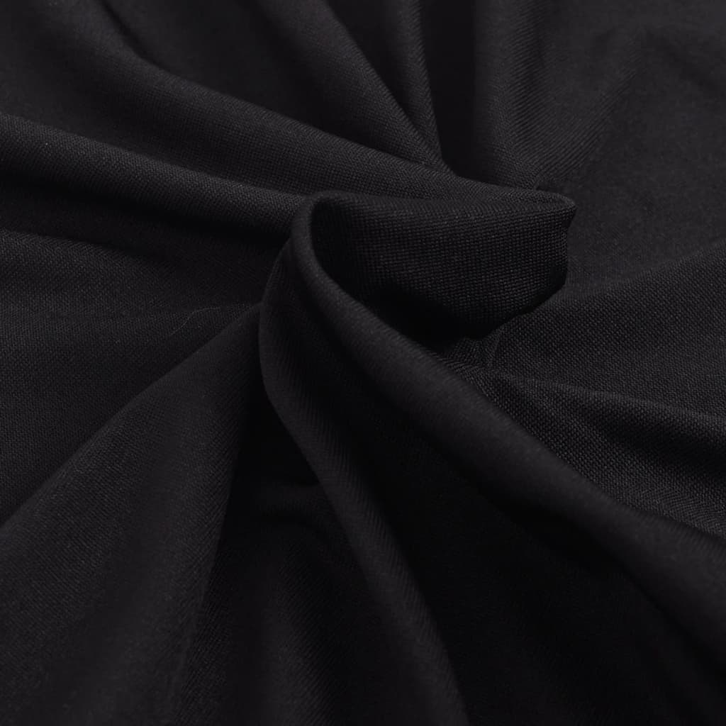 vidaXL Capa de sofá elástica jersey de poliéster preto